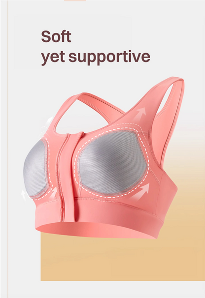 High-Impact Front-Zip Sports Bra