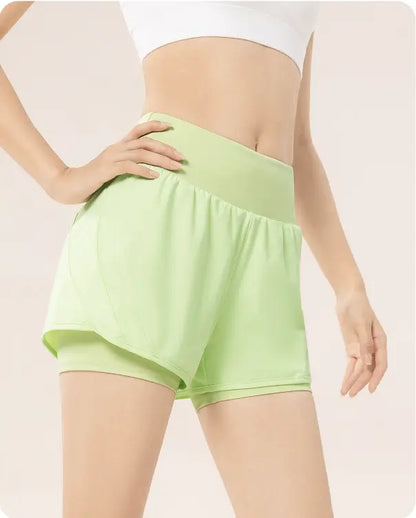 High-Waisted 2-in-1 Running Shorts