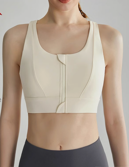 High-Impact Front-Zip Sports Bra