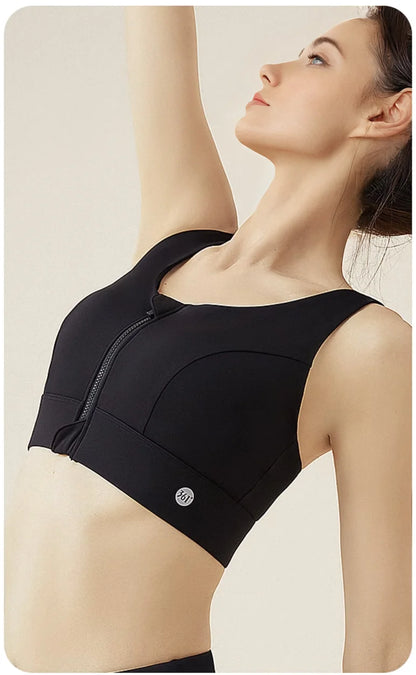 High-Impact Front-Zip Sports Bra