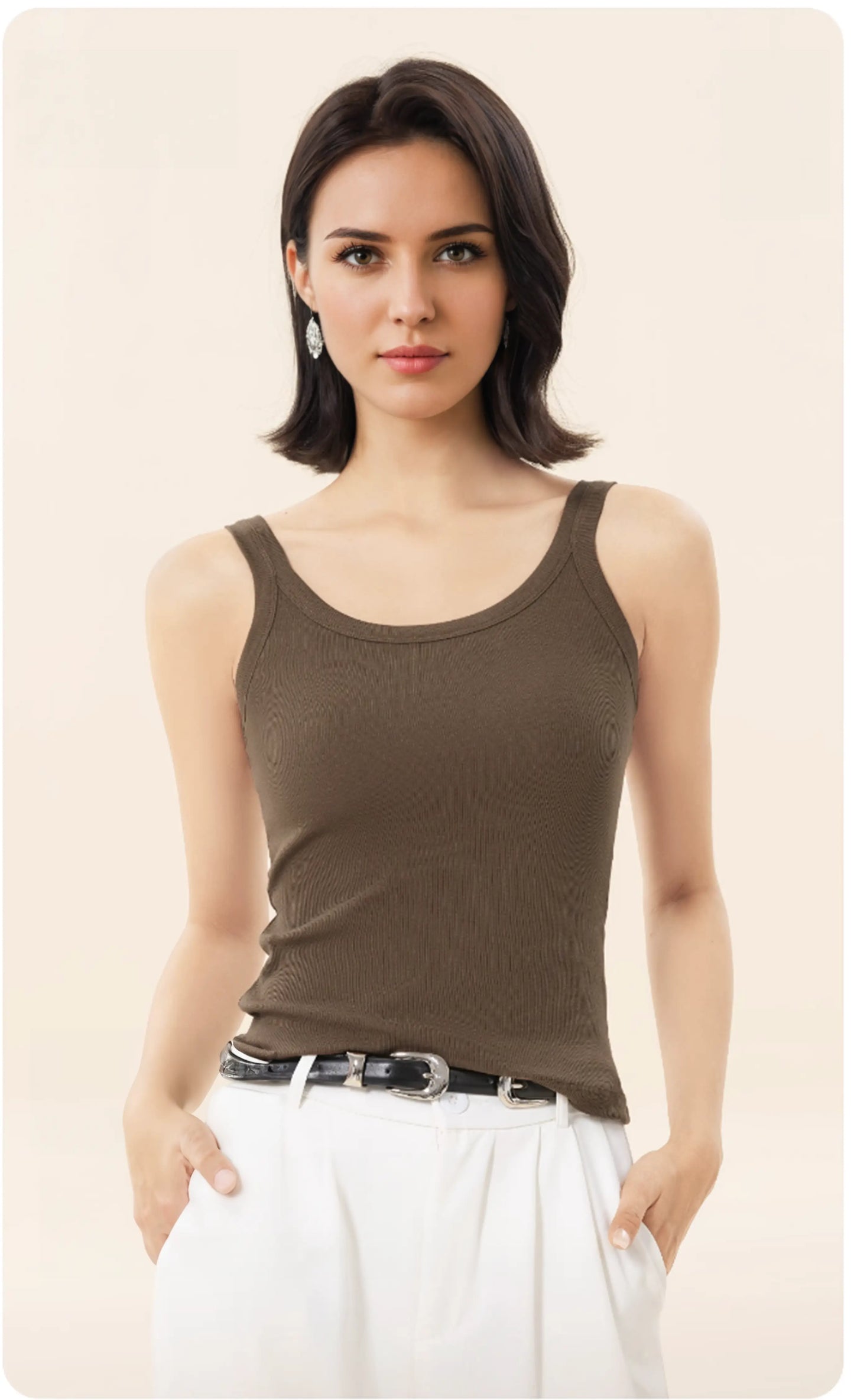 Lightweight Padded Tank Top